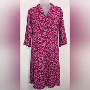 VTG April Cornell Floral Femimine Cottagecore Gardencore Preppy Dress XS